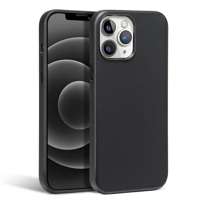 Original For Magsafe Animation Leather Case For iPhone 13 Mini 14 15 16 Pro Max Plus Magnetic Wireless Charging Shockproof Cover