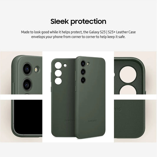 Original Samsung Galaxy S23 S23+ S23 Plus Leather Phone Case EF-VS911 EF-VS916