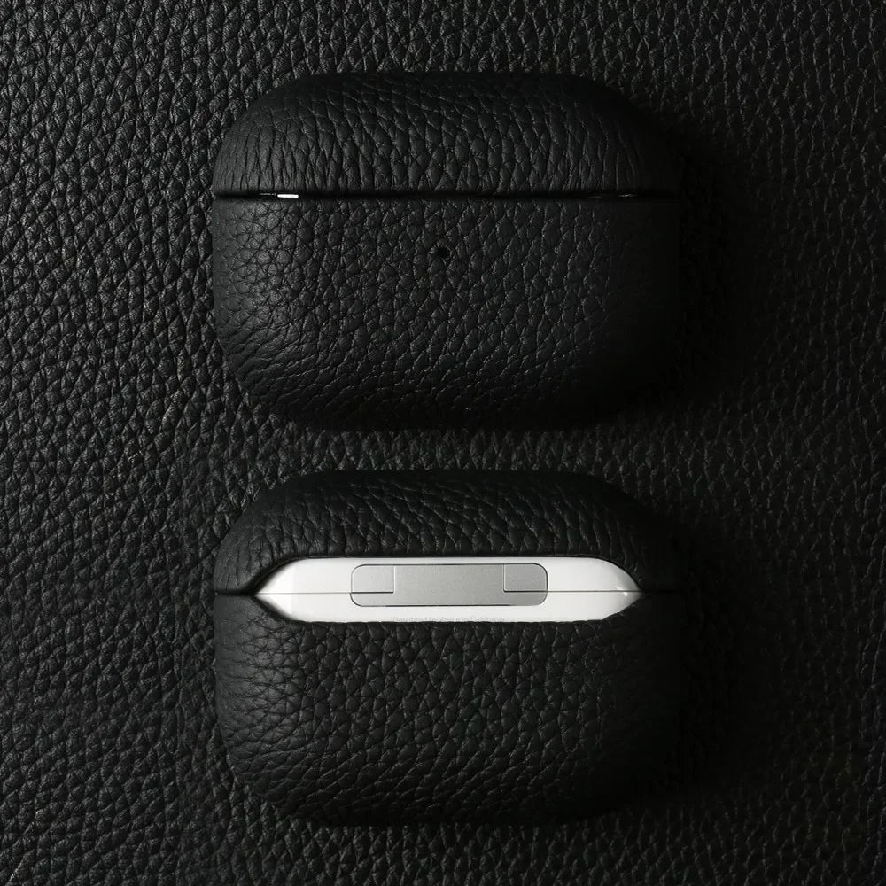 Genuine Leather Protective Case for AirPods Pro, AirPods 3, and AirPods 2 - Cowhide Charging Box