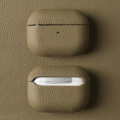 Genuine Leather Protective Case for AirPods Pro, AirPods 3, and AirPods 2 - Cowhide Charging Box