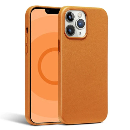 Original For Magsafe Animation Leather Case For iPhone 13 Mini 14 15 16 Pro Max Plus Magnetic Wireless Charging Shockproof Cover